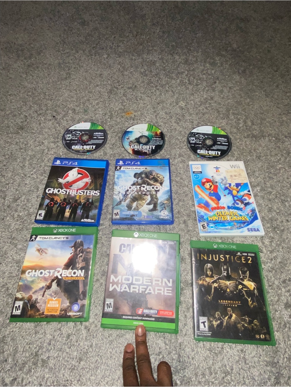 Mixed Platform Video Game Bundle (Green, Blue, White) - Assorted Brands